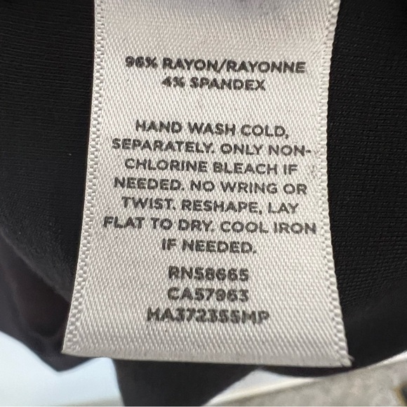 Halogen Black Sleeveless Flutter Sleeve Sheath Dress Medium Career Bridal - Picture 7 of 9